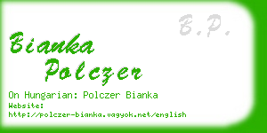 bianka polczer business card